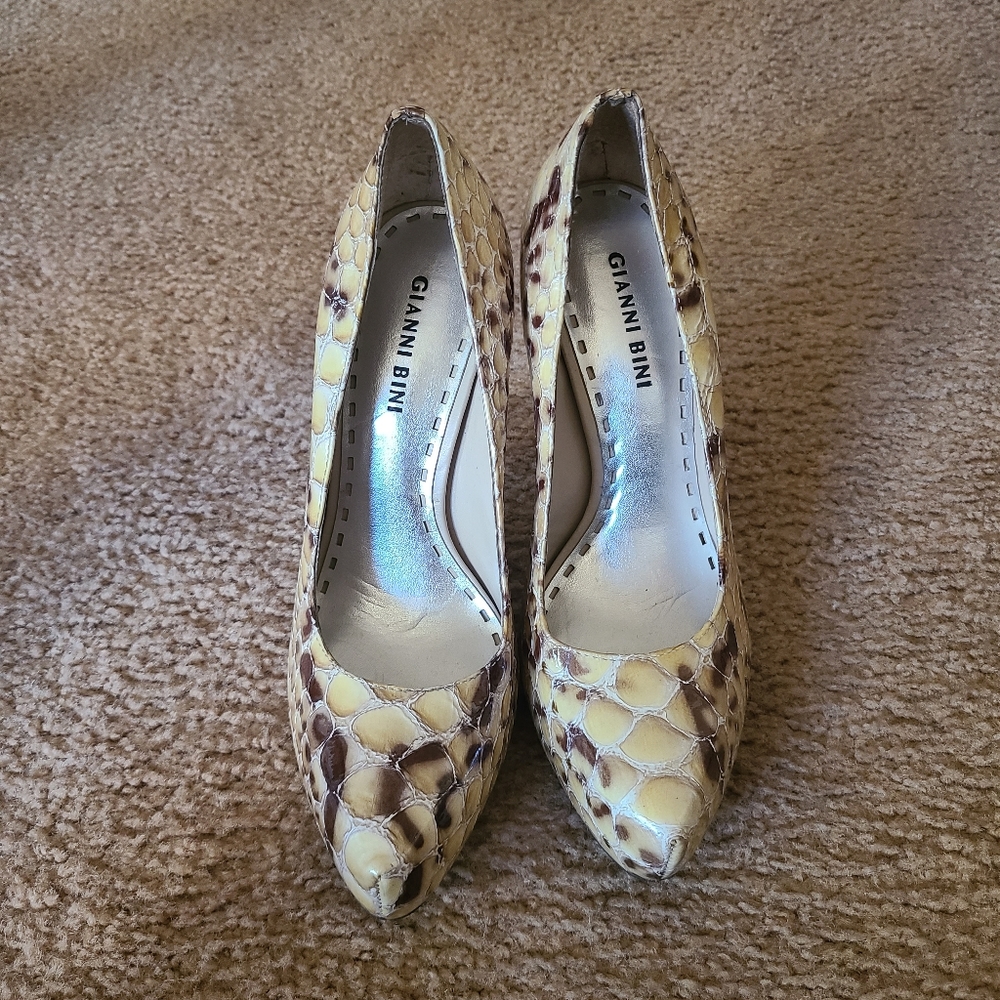 Snake Print Heel